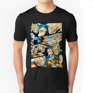 Sweat-shirt Homme Dragon Ball - Imprimé Goku Vegeta - 80% Coton 20% Polyester