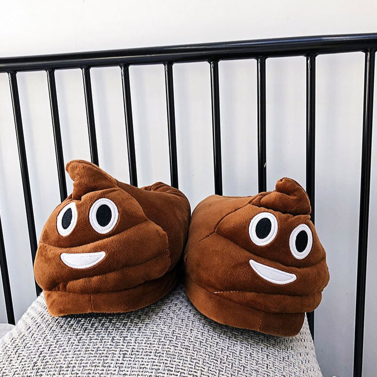 Claquettes Emoji marron