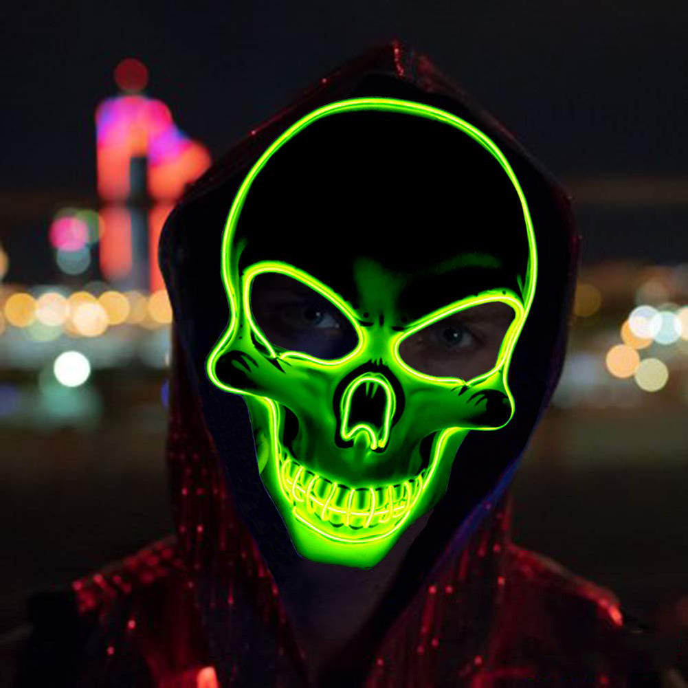 LED Halloween Masque Lumineux Crâne Lumière Froide Masques Dance Party Bar  Disco Masque Accessoires Cadeaux Halloween Masques En Stock Du 12,77 €