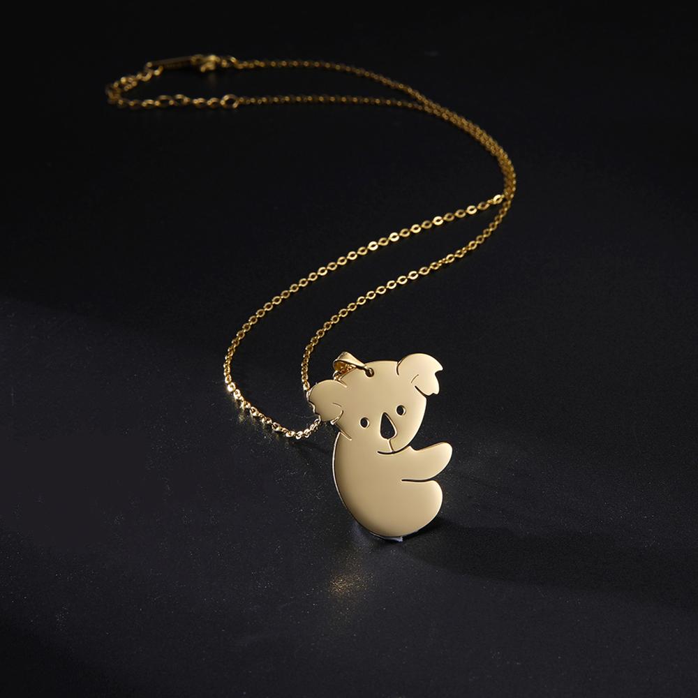 Collier Koala avec chaine couleur or