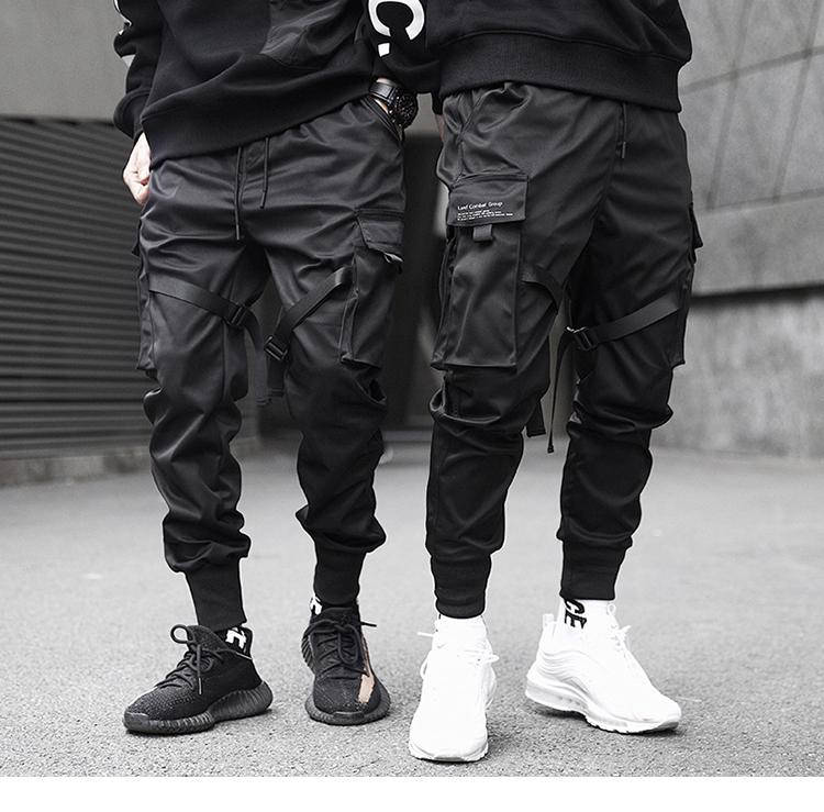 Pantalon Cargo Black Streetwear pour Homme – IONIQ SHOP