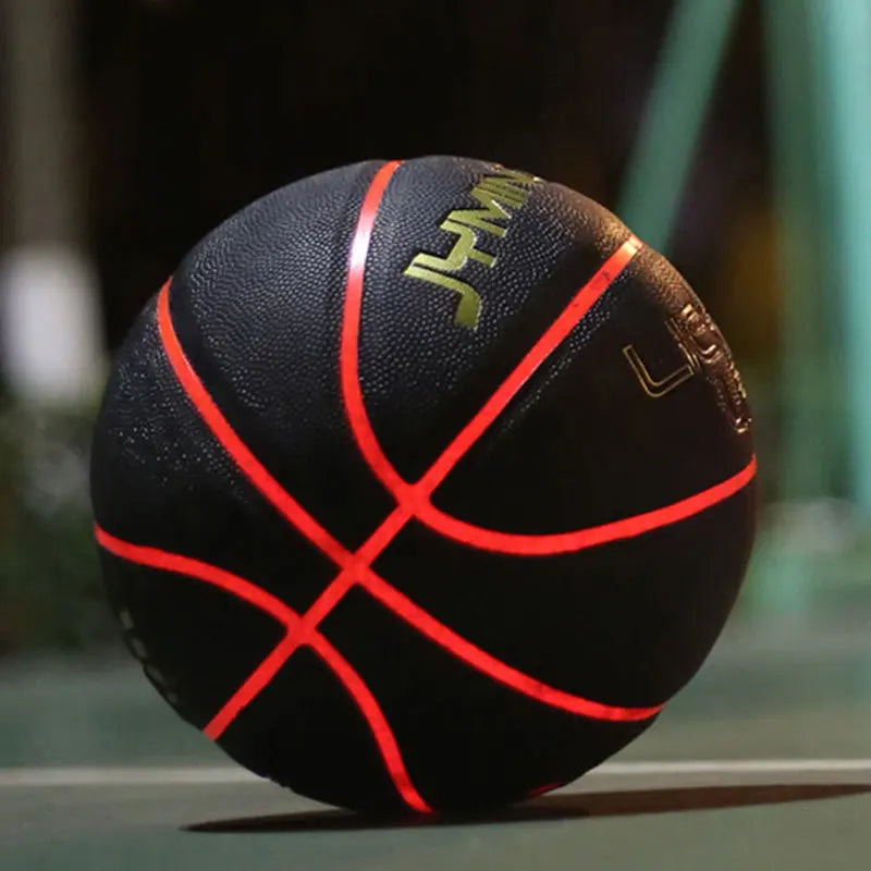 ballon basketball noir rouge