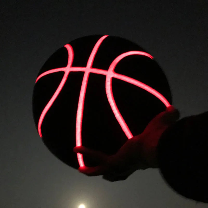 ballon basketball led rouge 