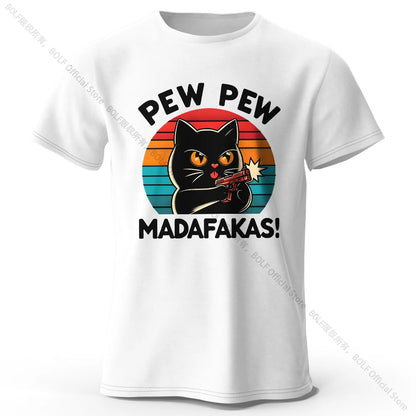 T-Shirt Cat Pew Pew