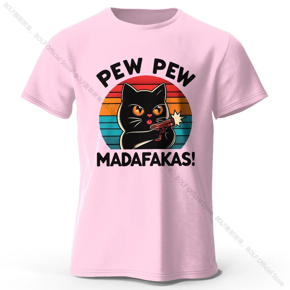T-Shirt Cat Pew Pew