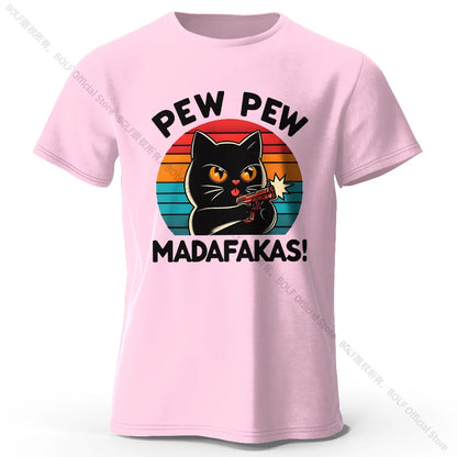 T-Shirt Cat Pew Pew