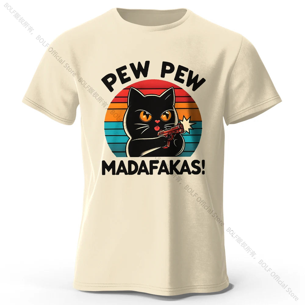 T-Shirt Cat Pew Pew
