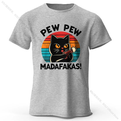 T-Shirt Cat Pew Pew