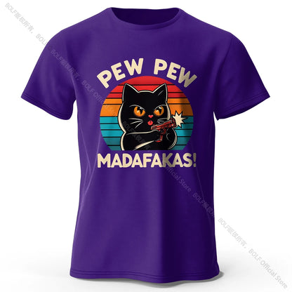 T-Shirt Cat Pew Pew