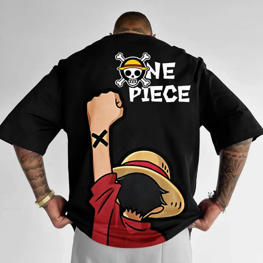 t-shirt one piece noir