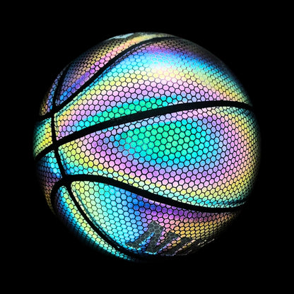 ballon basketball lumineux nuit 