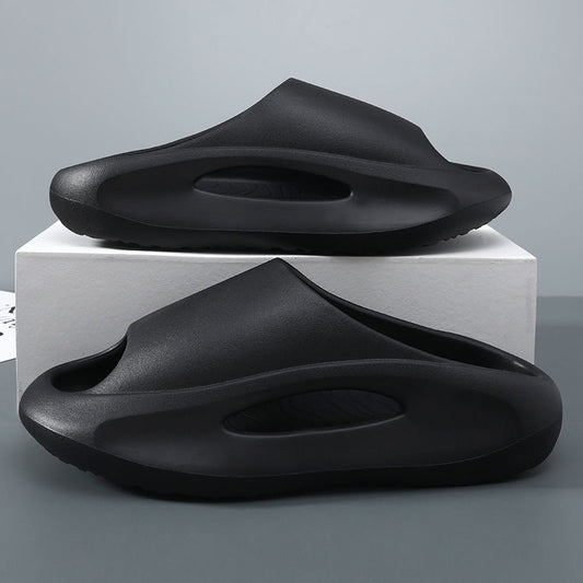 claquettes streetwear noir