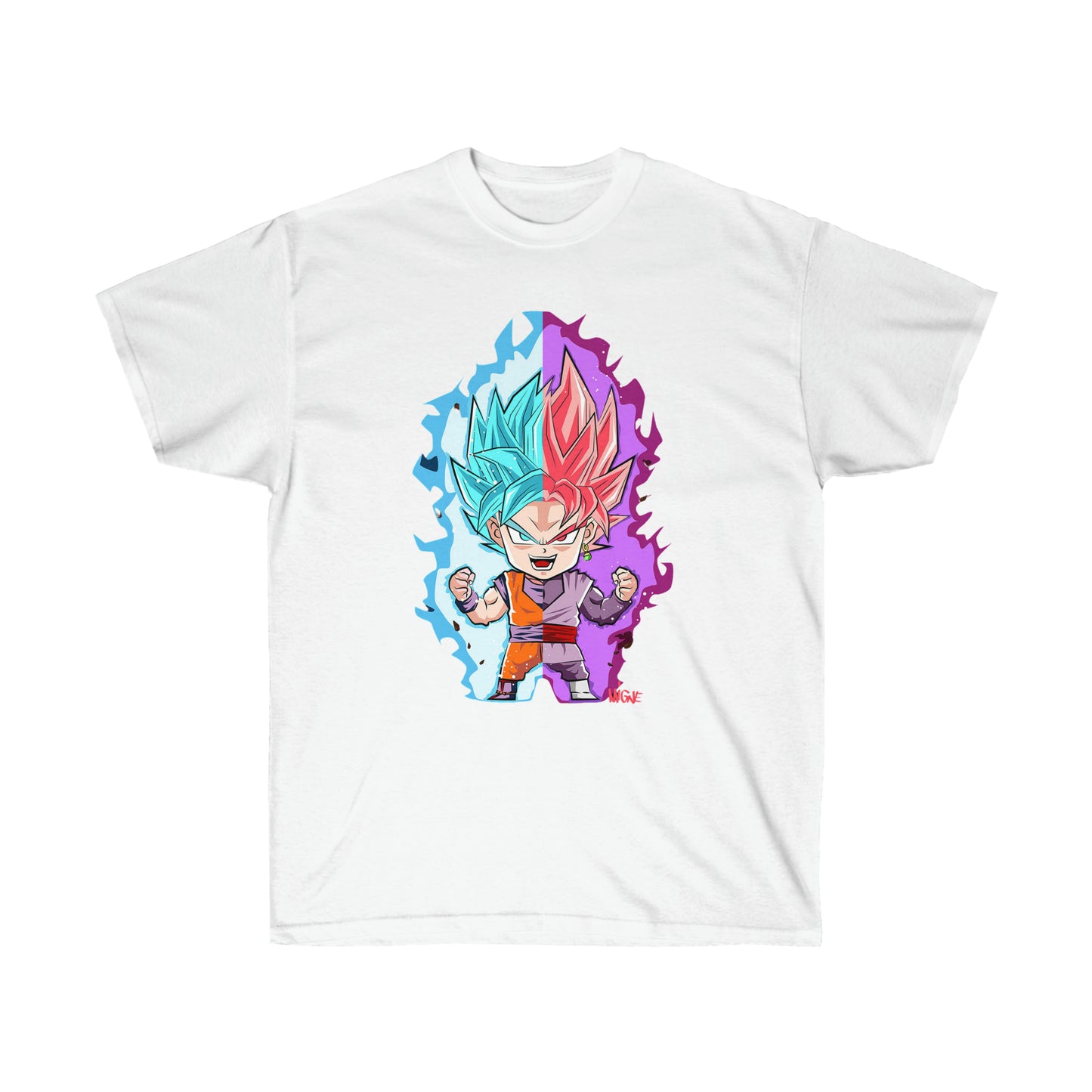 t-shirt goku blanc