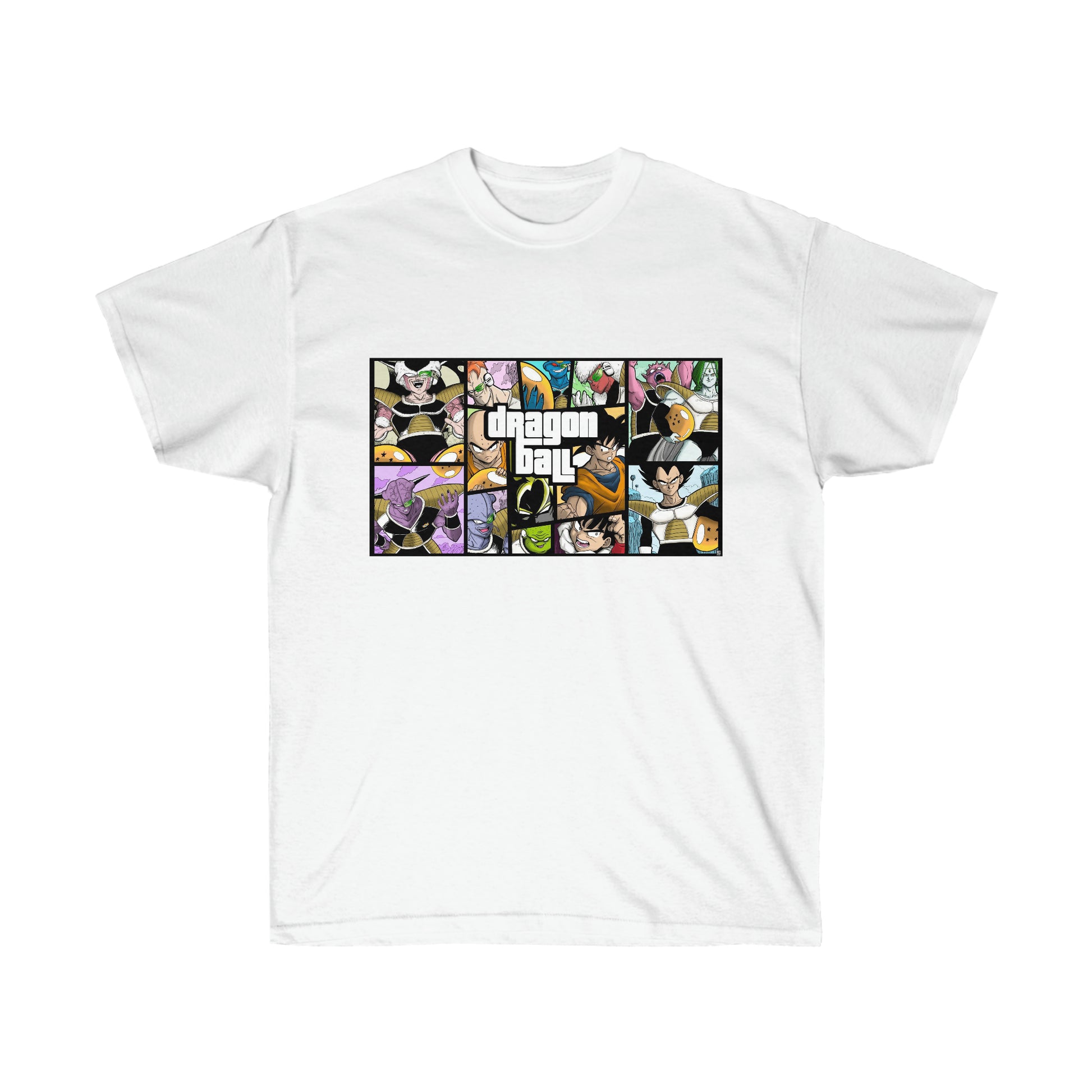 tee shirt dragon ball gta blanc