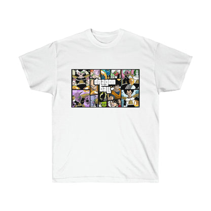 tee shirt dragon ball gta blanc