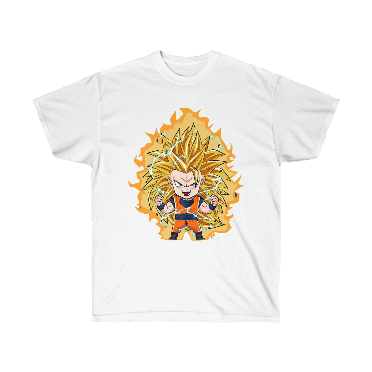 t-shirt goku blanc