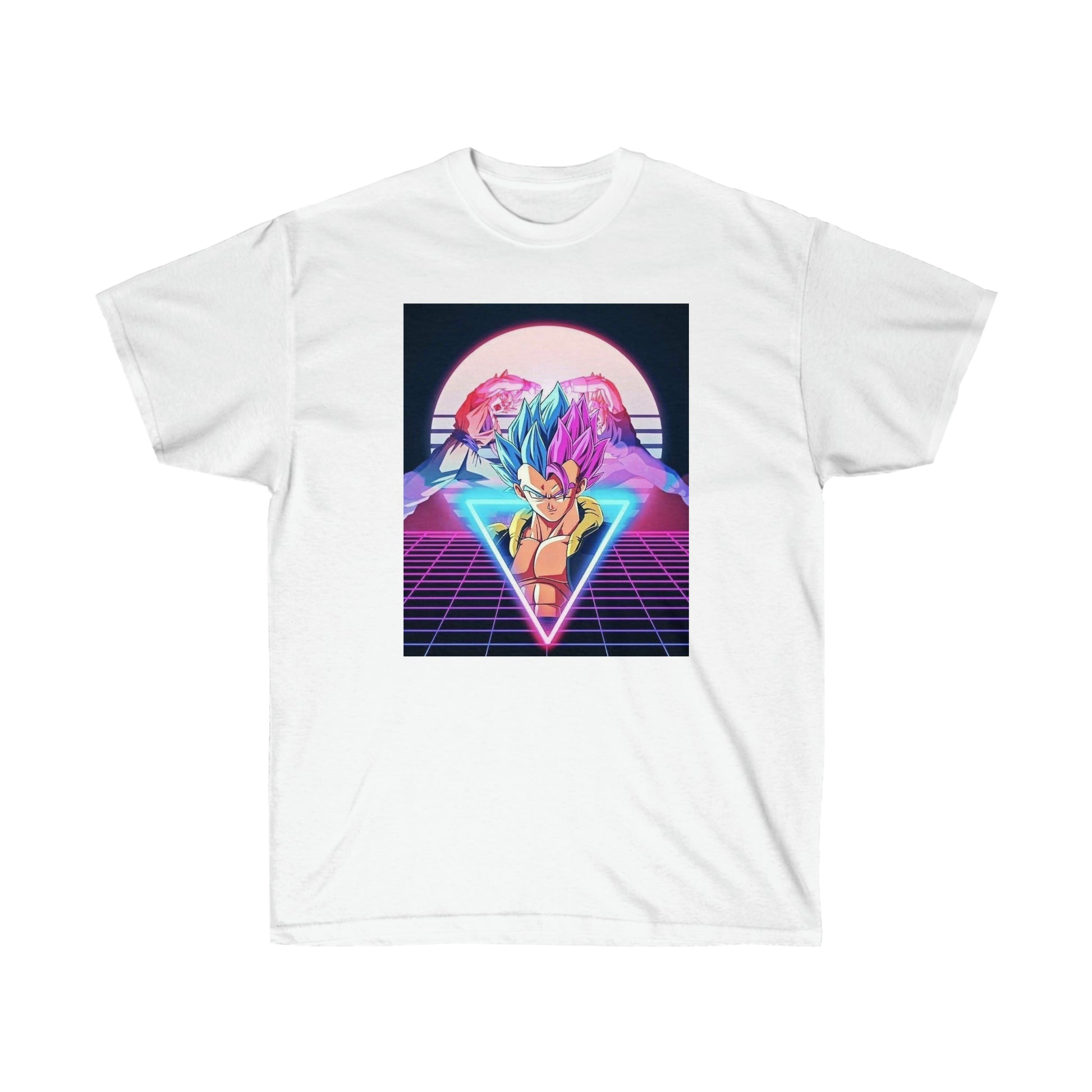 tee shirt goku vegeta fusion blanc