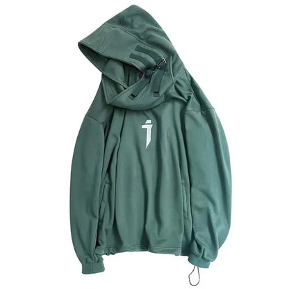 hoodie techwear vert