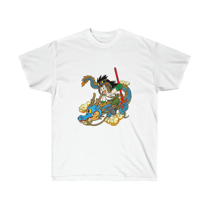 tshirt blanc dragon ball shenron goku
