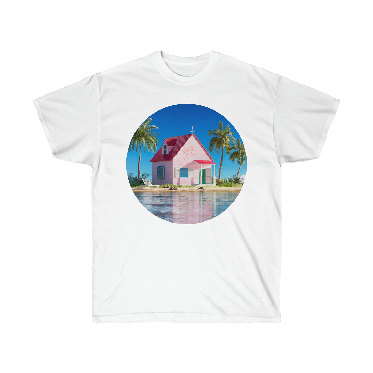 tshirt kame house 3d blanc