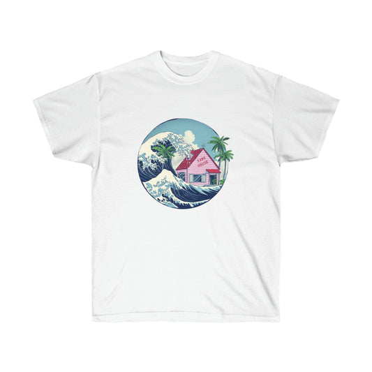 t-shirt dragon ball blanc kame house