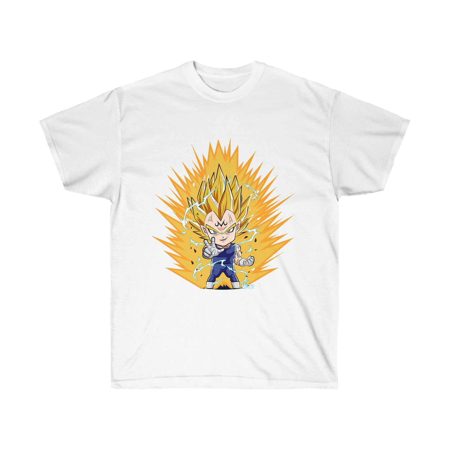 T-Shirt Dragon Ball - Vegeta Majin Cheveux Jaune