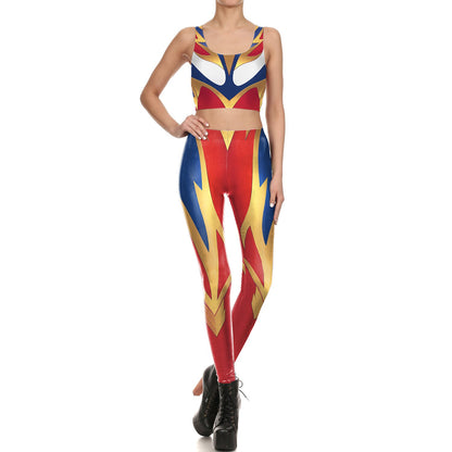 VIP FASHION 2019 New Arrivals Women Fitness Pants For Ladies 3D Printed Super Man War Service Pattern Design Sexy Cosplay Leggin - iONiQ SHOP