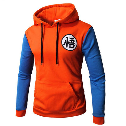 hoodie goku orange avec logo