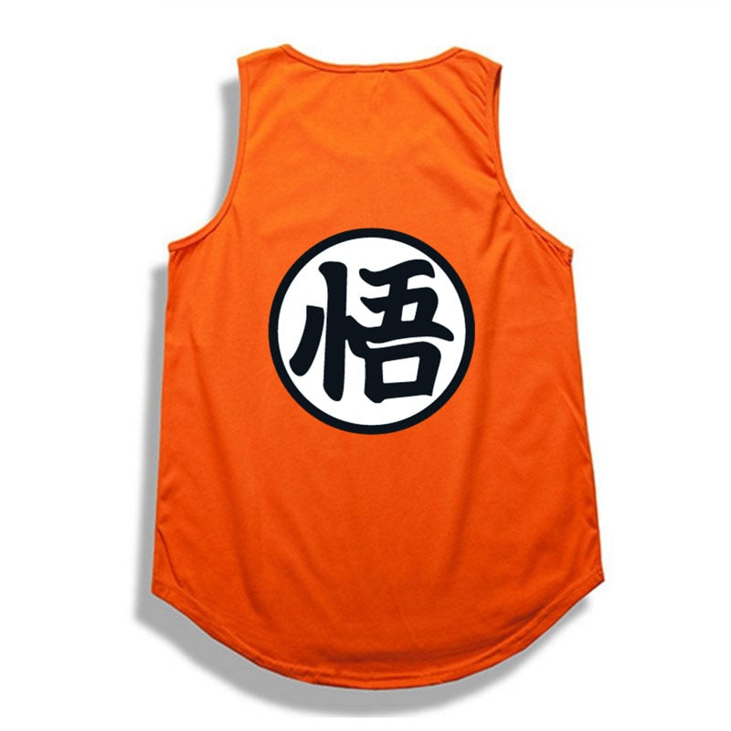 débardeurs Logo Dragon Ball goku orange