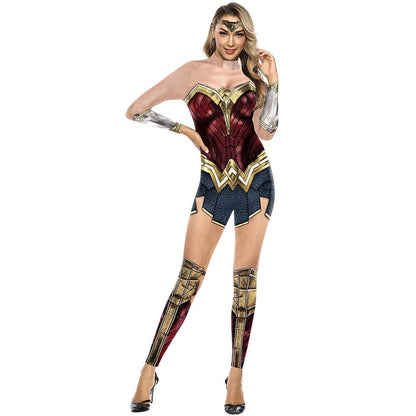 Legging Femme Wonder Woman - Déguisement Super Hero