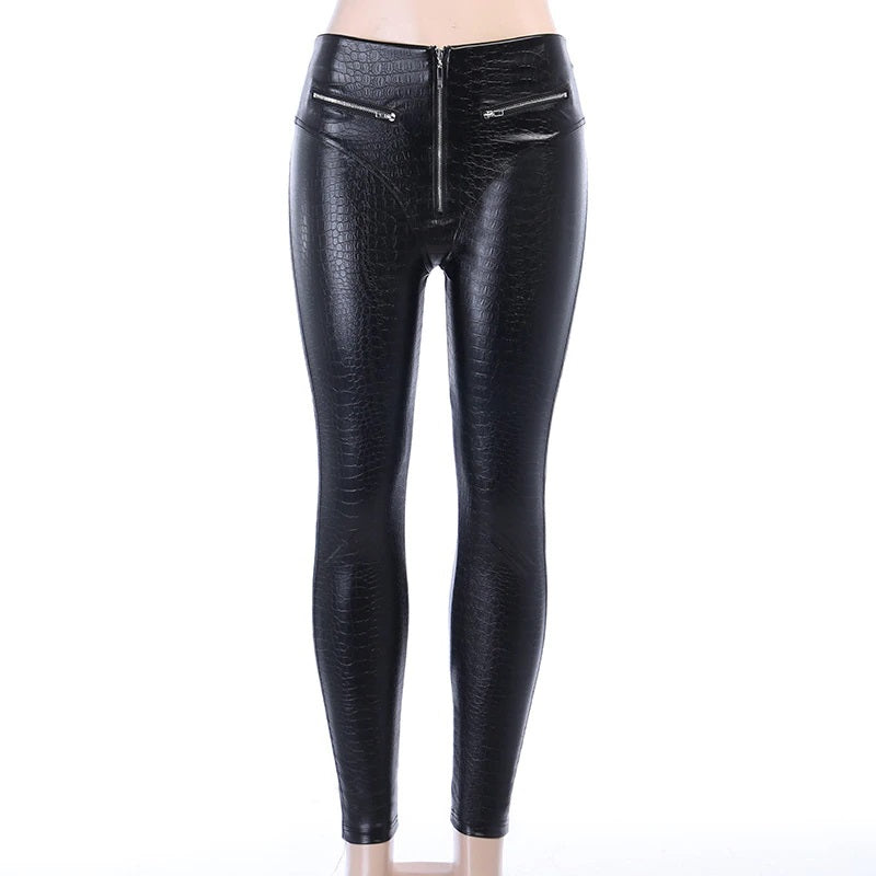 Legging simili cuir clearance gemo