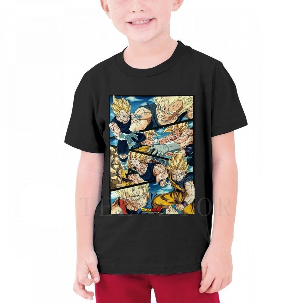 T-Shirt DBZ Goku et Vegeta enfant noir