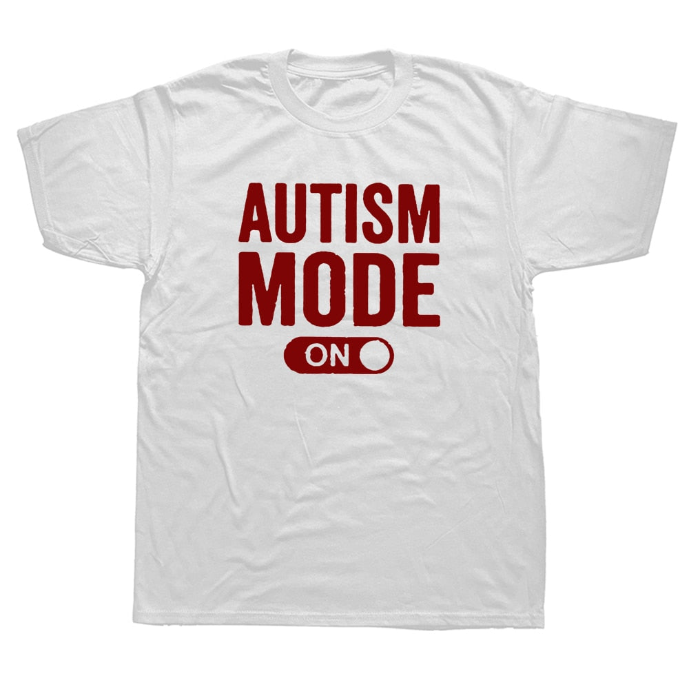 T-shit Mode Autism blanc