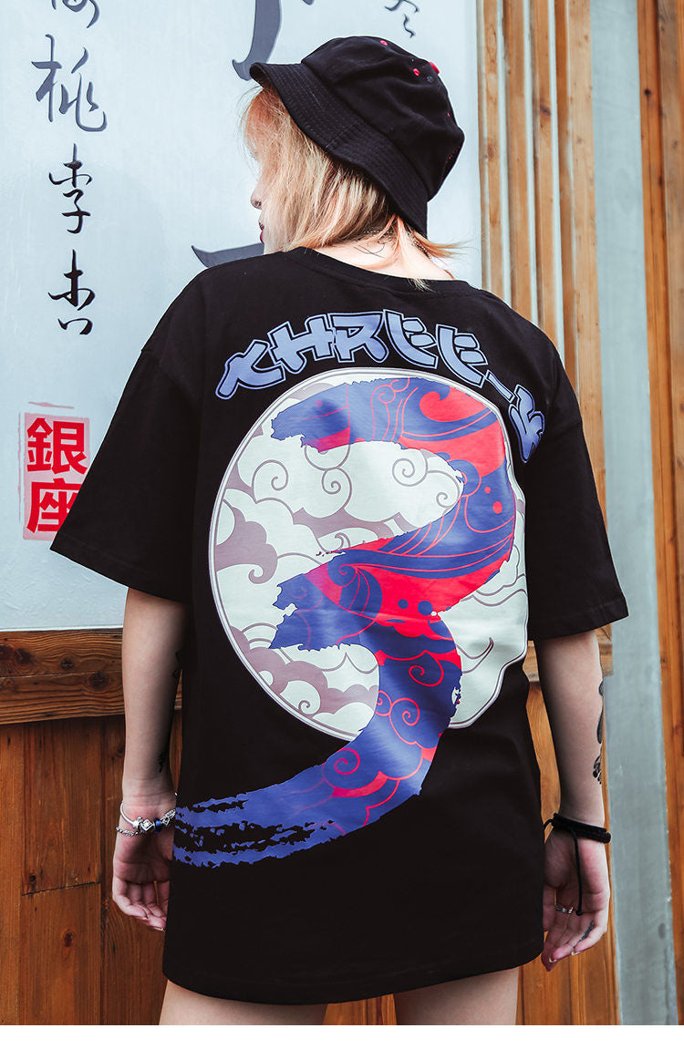Street Wear T-Shirt Cloud Tree | Japan Urban Wear - iONiQ SHOP