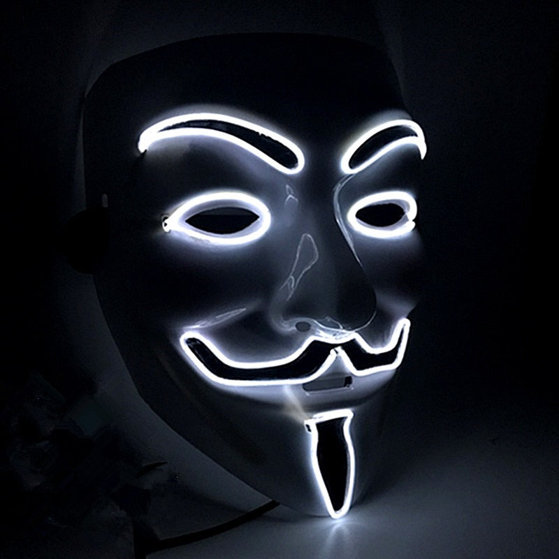 Masque LED Vendetta- Glowing Mask Anonymous | IONIQ SHOP - iONiQ SHOP