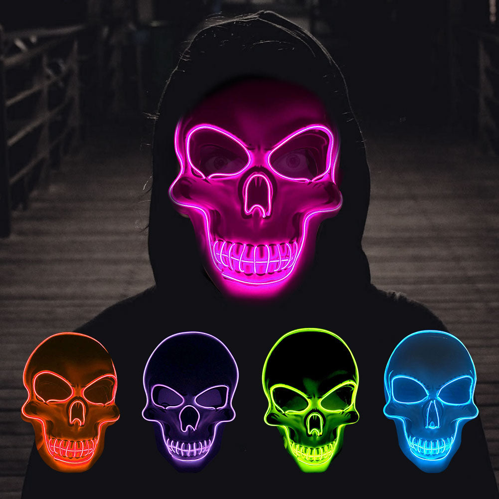 Masque LED Halloween  Masque Lumineux au Meilleur Prix