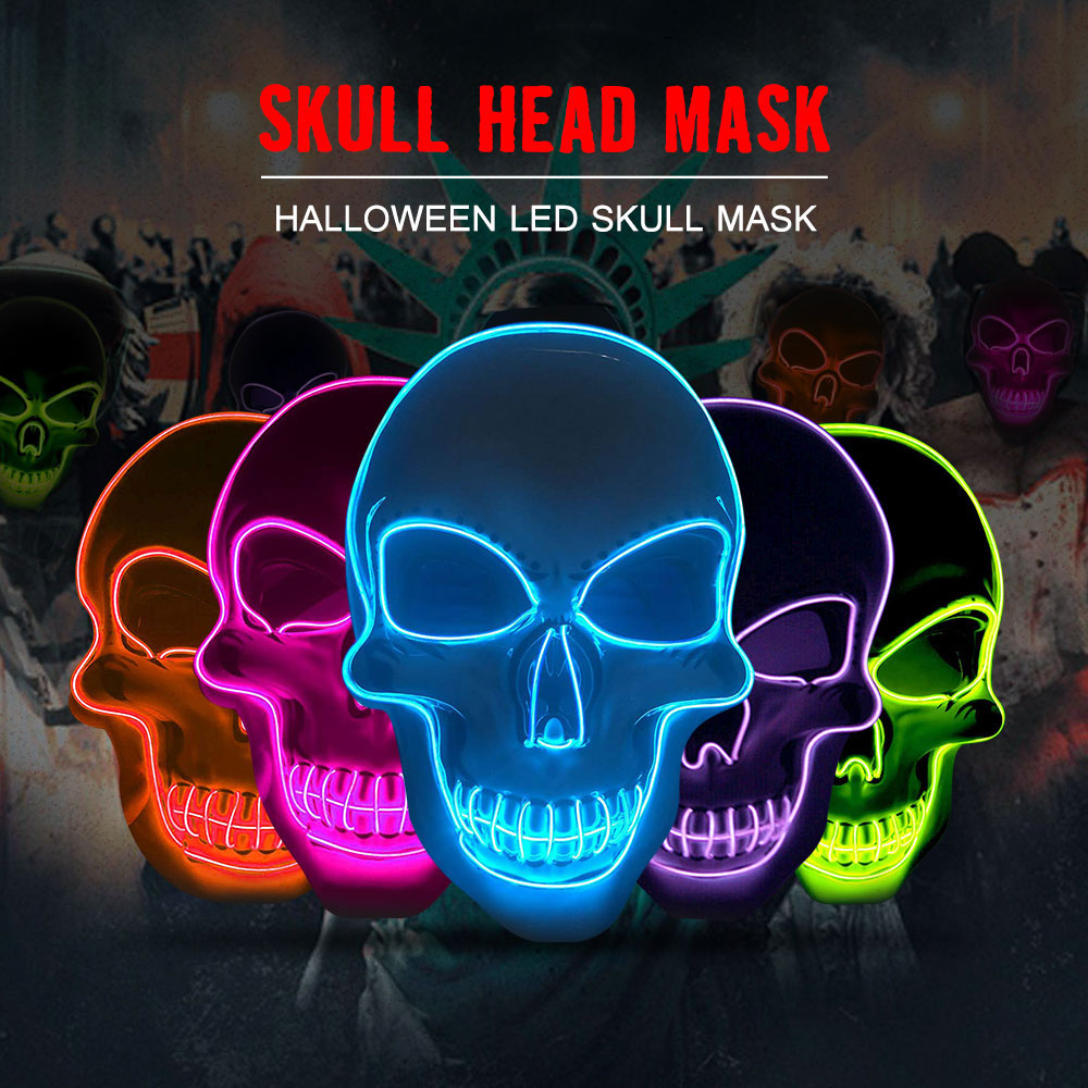 Masque LED Halloween - Halloween Skeleton Mask | IONIQ SHOP - iONiQ SHOP
