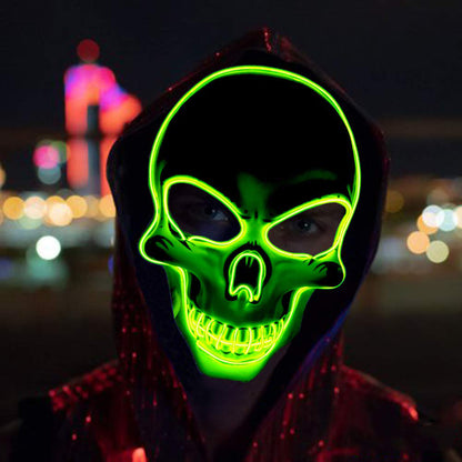 Masque LED Halloween - Halloween Skeleton Mask
