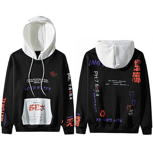 sweat capuche streetwear noir