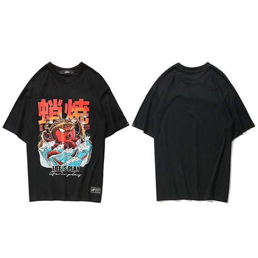 STREET WEAR T-SHIRT OCTOPUS 2 | JAPAN URBAN WEAR - iONiQ SHOP
