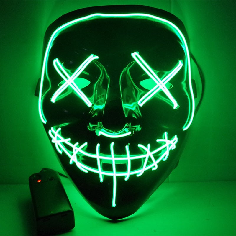 Masque Halloween LED - Tête de Mort Lumineuse – IONIQ SHOP