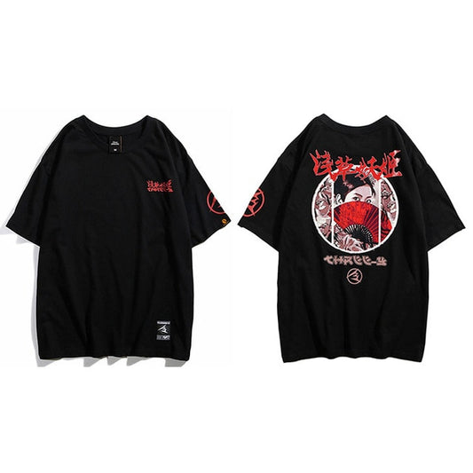 Street Wear T-Shirt Geisha | Japan Urban Wear - iONiQ SHOP