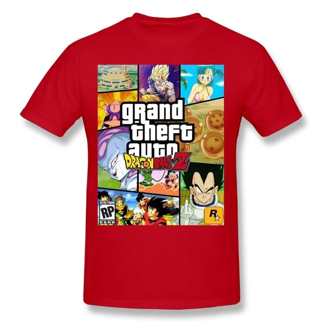 T-Shirt Dragon Ball Z Grand Theft Auto (GTA) - iONiQ SHOP