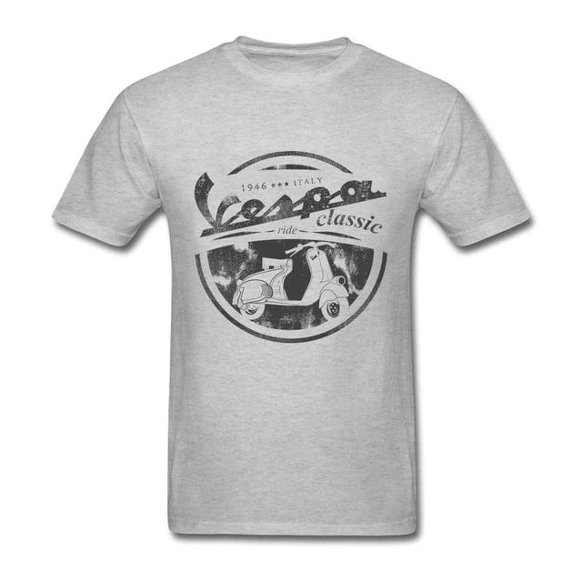 T-Shirt Vespa Vintage gris