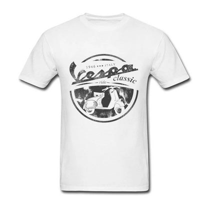 T-Shirt Vespa Vintage blanc