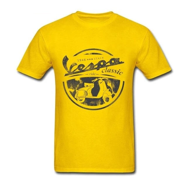 T-Shirt Vespa Vintage jaune