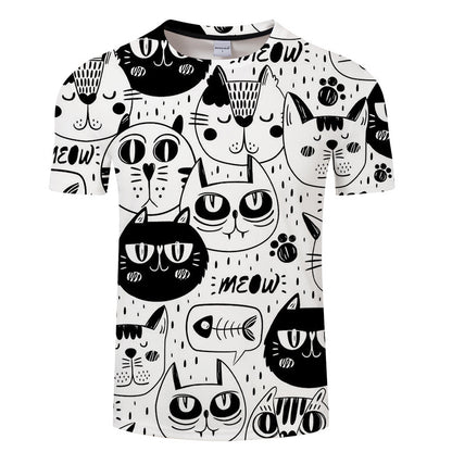 T-Shirt Crazy Cats | Chat Noir - iONiQ SHOP