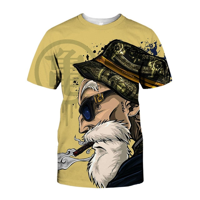 Gucci Dragon Ball Z Master Roshi T Shirt YELLOW S