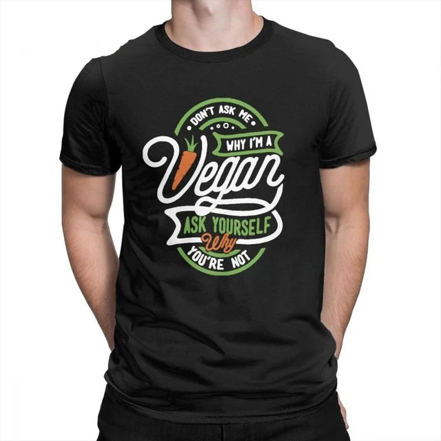 T-shirt Vegan Vintage Crewneck Fashion - iONiQ SHOP