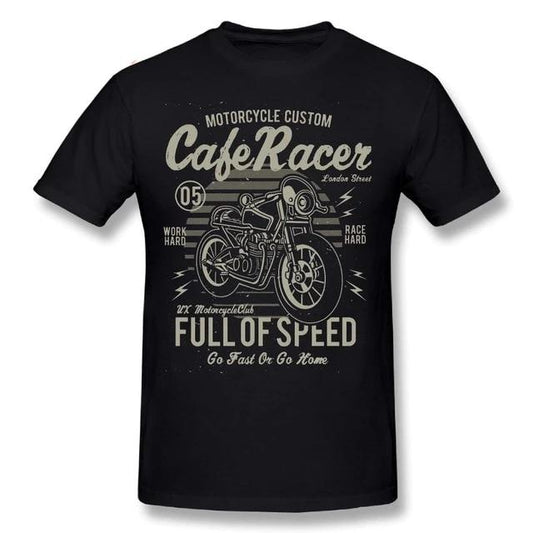 T-Shirt Cafe Racer noir